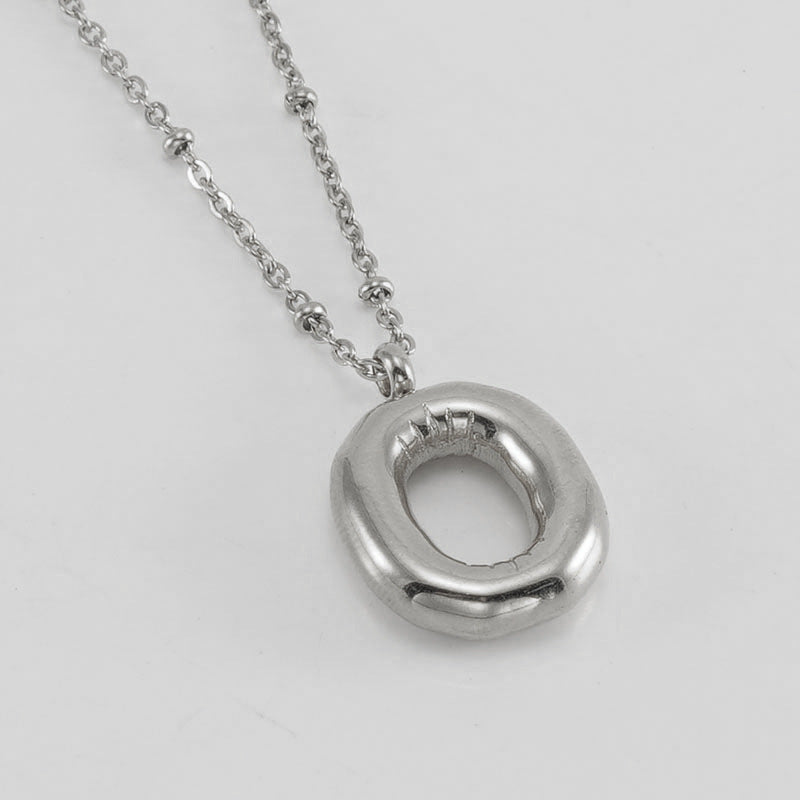 Women's Fashion Bubble Letter Pendant Letter Necklace e111a8ce c1c9 4200 aa6a fc6bd3c40686
