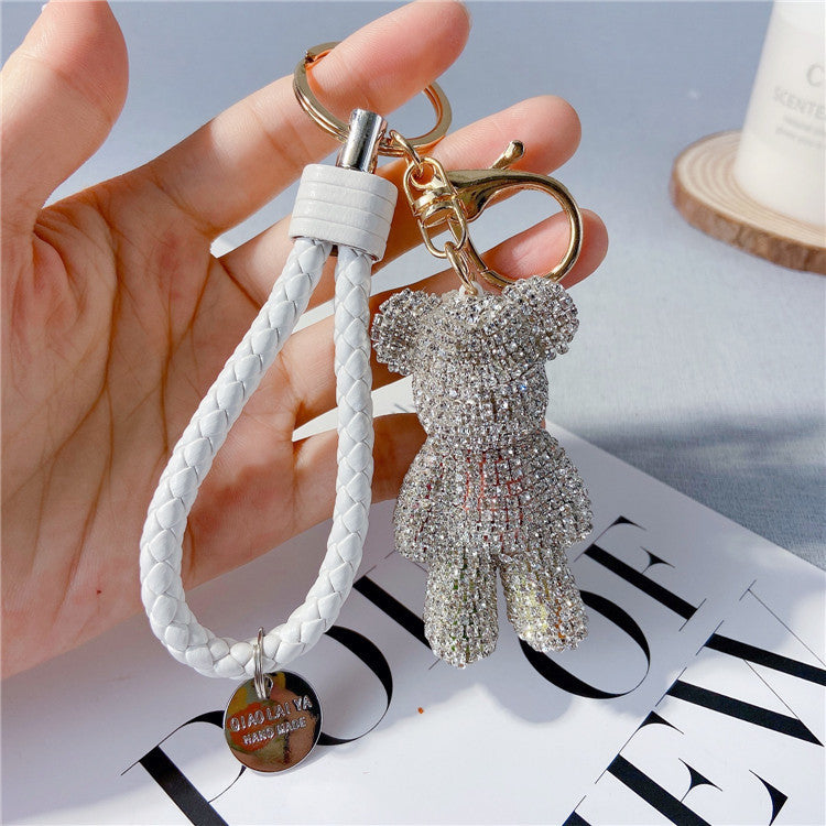 Creative Diamond Cartoon Bear Keychain e1368c62 0526 48fd a86d 7887f55a7ea5