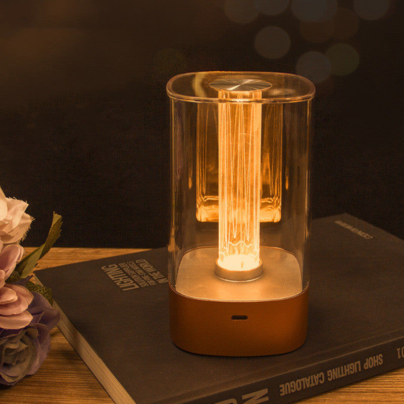 New LED Touch Atmosphere Light USB Charging Eye Protection Bedside Bedroom Lamp Bar Restaurant Garden Decoration Night Light