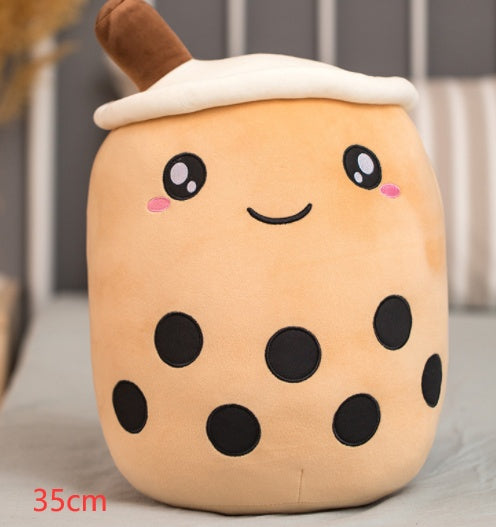 Cute Fruit Drink Plush Stuffed Soft Strawberry Milk Tea Plush Boba Tea Cup Toy Bubble Tea Pillow Cushion Kids Gift e24ff0df 4