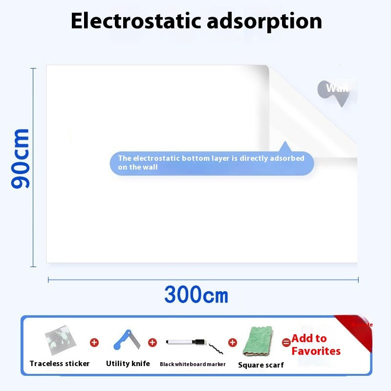 Plastic Electrostatic Adsorption Whiteboard Wall Sticker e28a3005 a7f5 471e b898 464f3658c7d1 trans