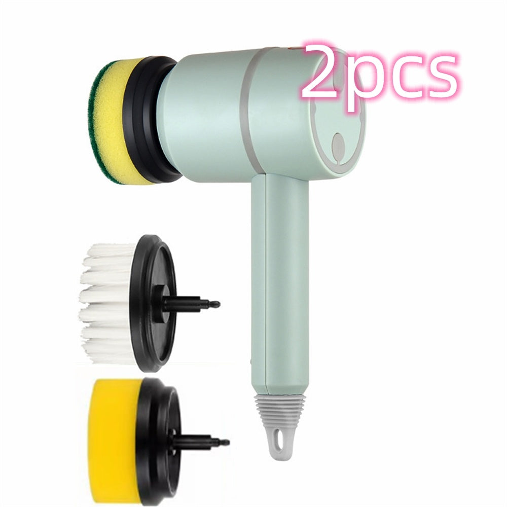 Electric Cleaning Brush Dishwashing Brush Automatic Wireless USB Rechargeable Professional Kitchen Bathtub Tile Cleaning Brus