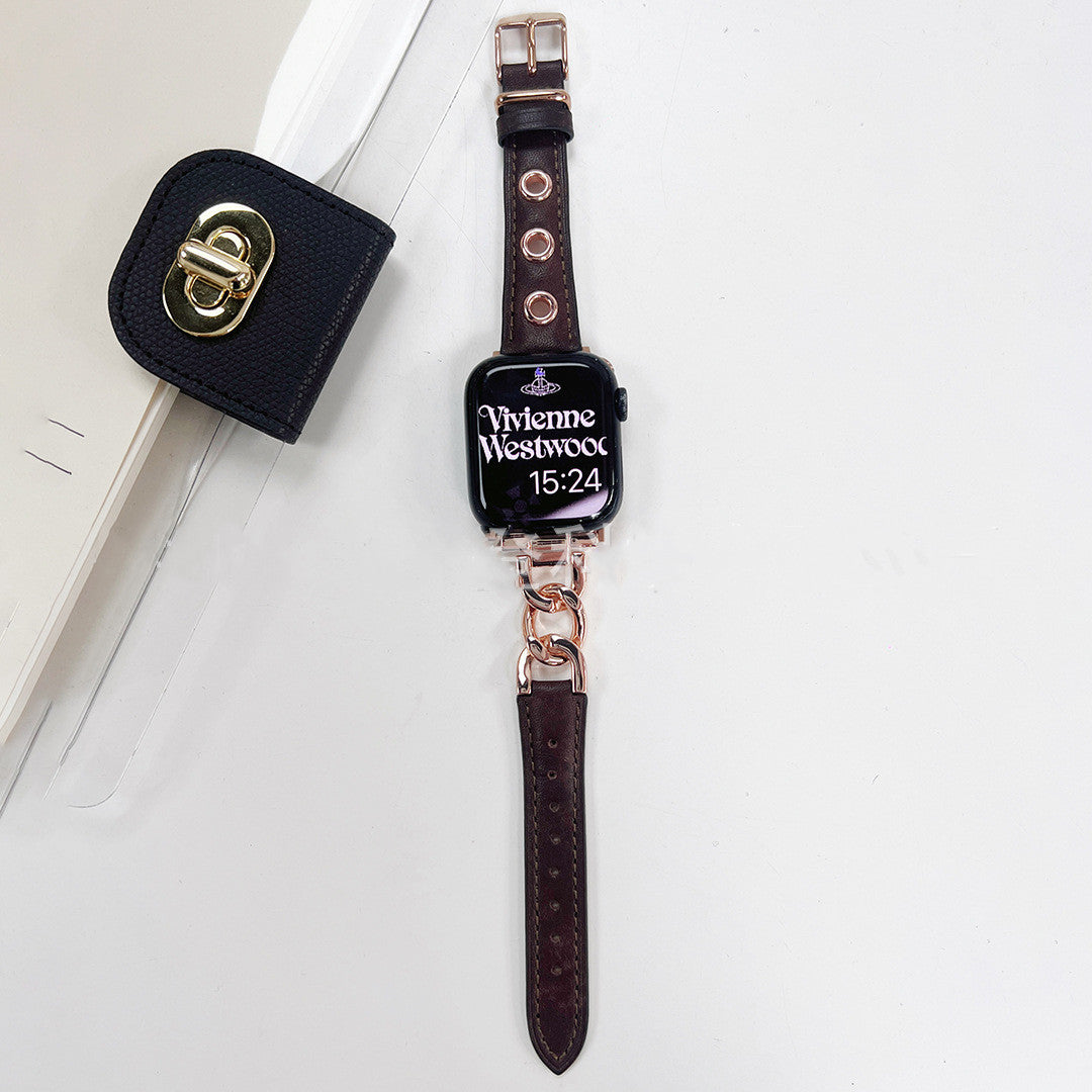 Chain Three-hole Retro Leather Leather Strap e2ea6eed b955 44db a40a 95ab4f2ce0b1 befe66af 1b03 4f0b 8ec9 6dcf7894ecc4
