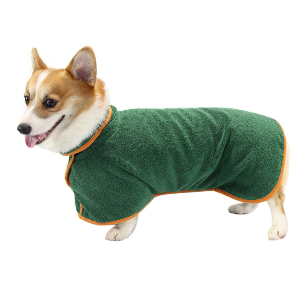 Absorbent Pet Bathrobe With Waist-wrapped Microfiber e3bfc9ef ff80 4735 97ad e1255aa7c745