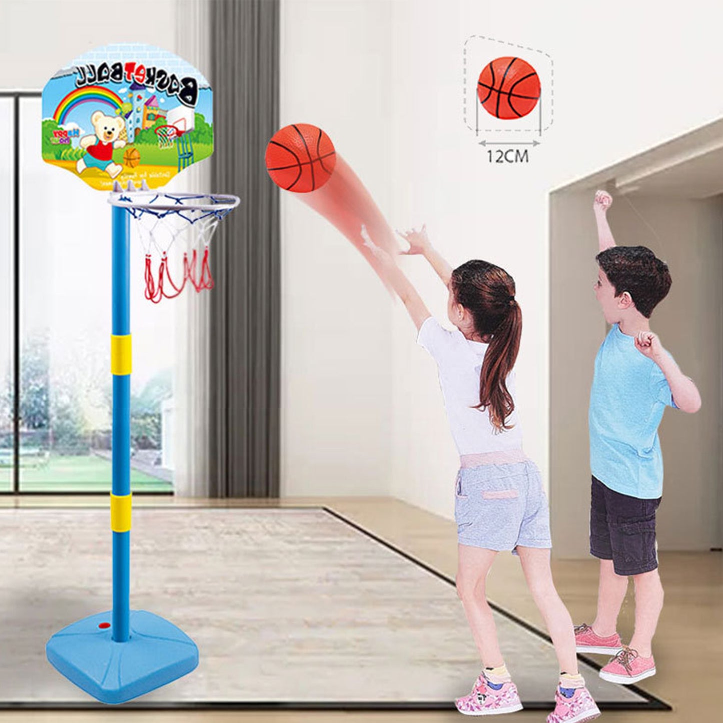Indoor And Outdoor Liftable Basketball Hoop Sports Toys e403f2aa 6de9 47c7 8775 dc9a39018c4e