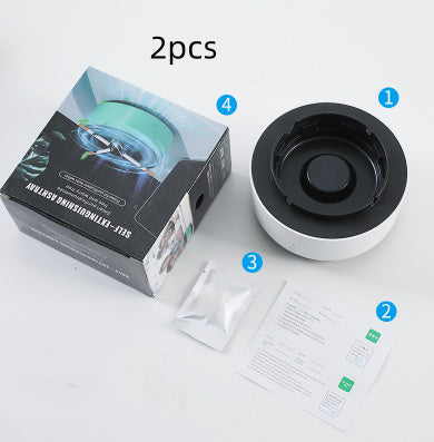 Smoke Removal Air Purification Ashtray Anion Purification Practical Automatic Purifier Ashtray Portable Gadgets For Car Ashtr