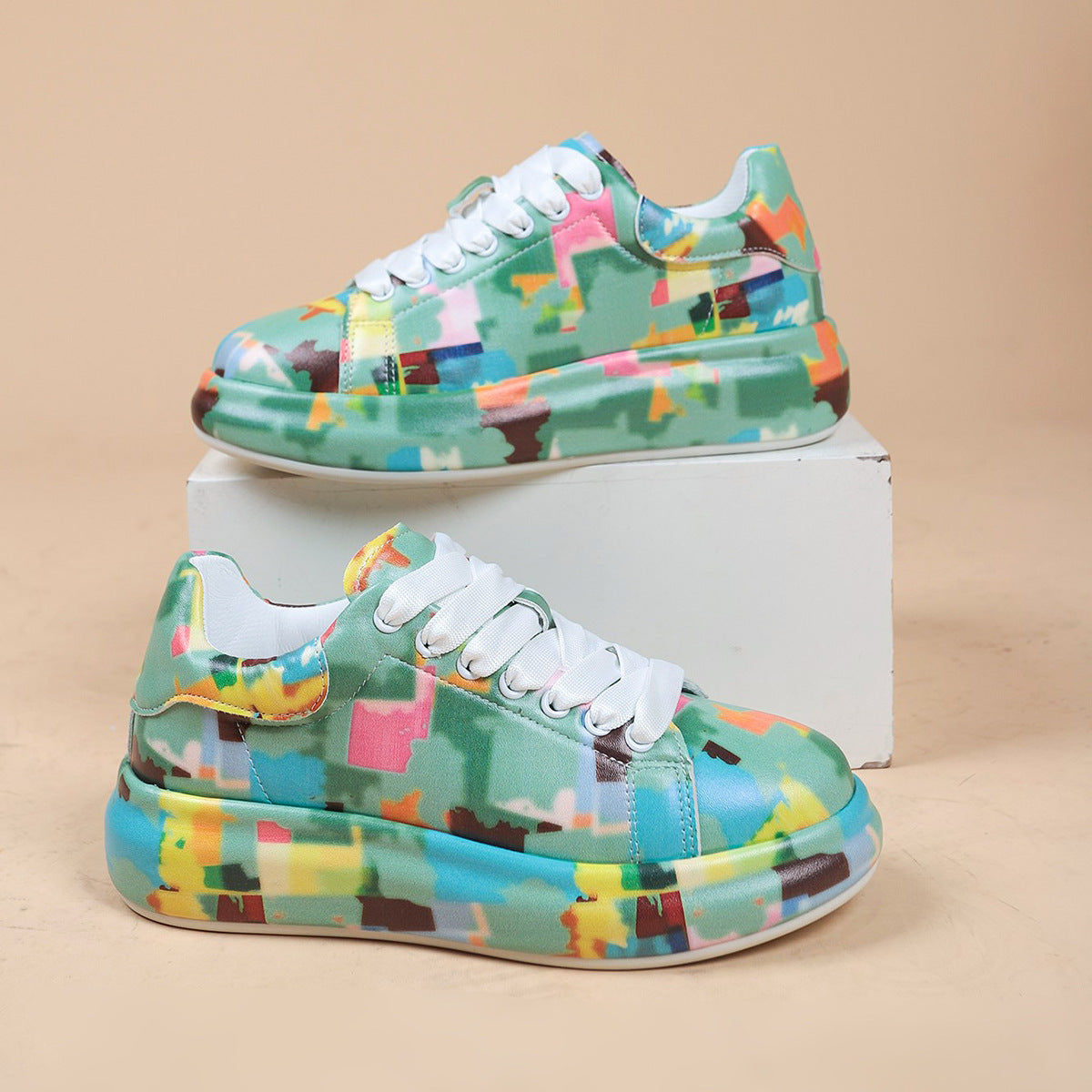 Hand-painted Shoes Women's Platform Casual Shoes Painted Sports e4711523 ba4c 4e60 9b53 35e133bdf1f1 fa523bfb 2bf5 4d05 962c