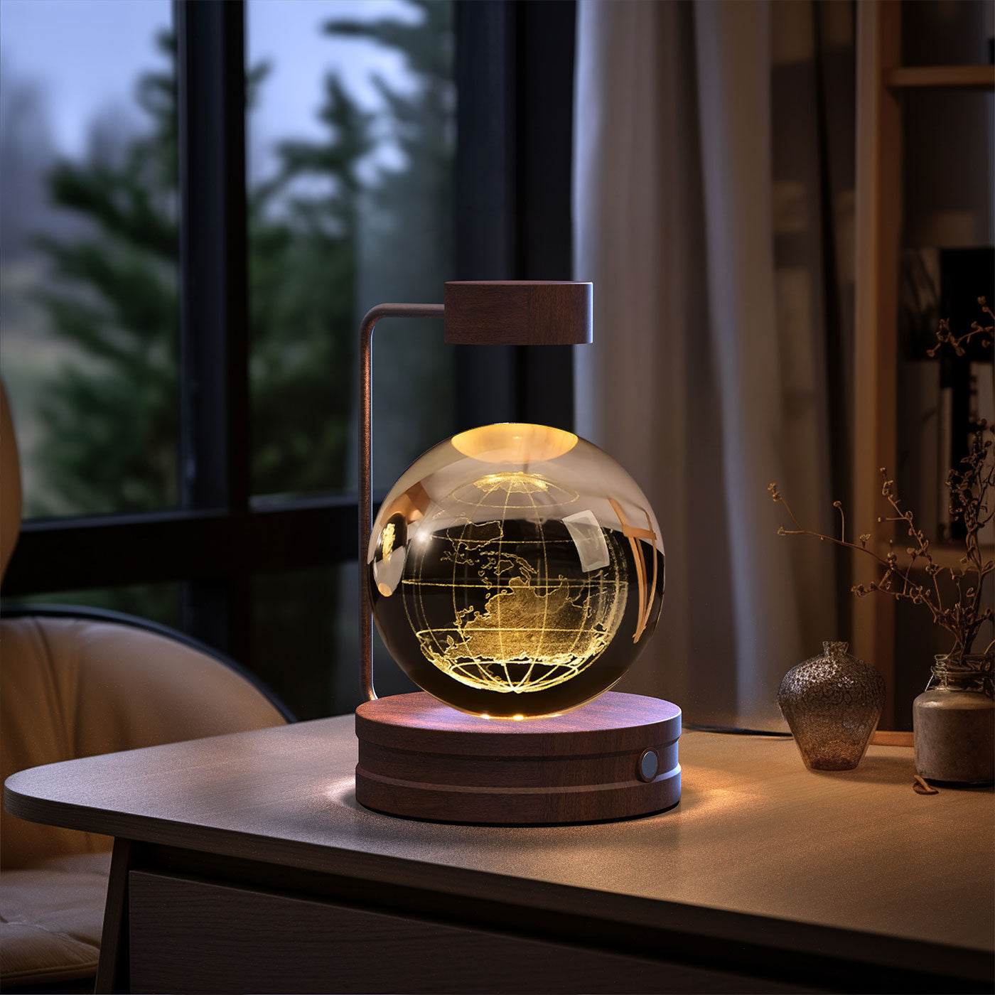 Crystal Ball Cosmic Dinosaur Indoor Night Light USB Power Warm Bedside Light Birthday Gift Night Lamp e4b12dc0 4f56 4051 8053
