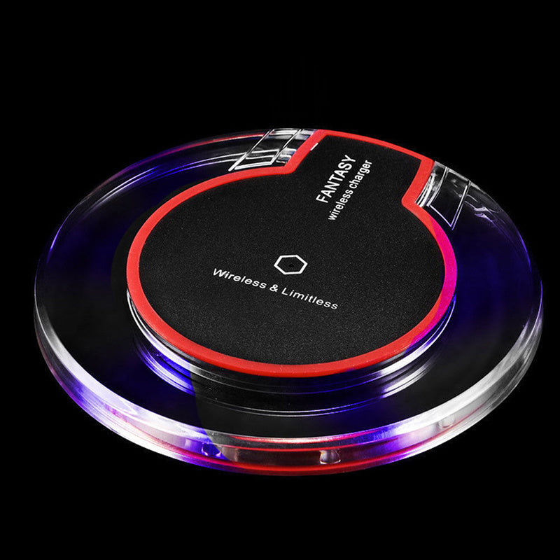 New Wireless Charging Dock Charger Crystal Round Charging Pad With Receiver For A-pple For Sanxing e4bbd7e3 35ca 4841 9e51 17