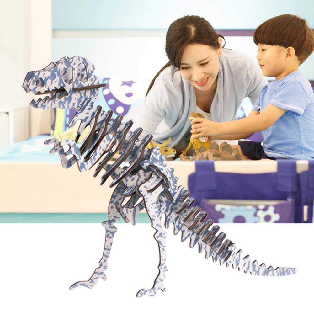 Rex Wooden 3D Puzzle Model Laser DIY Children's Puzzle Simulation Dinosaur Toys e65cc591 dd0d 4faa b19d 7dd11daabb79