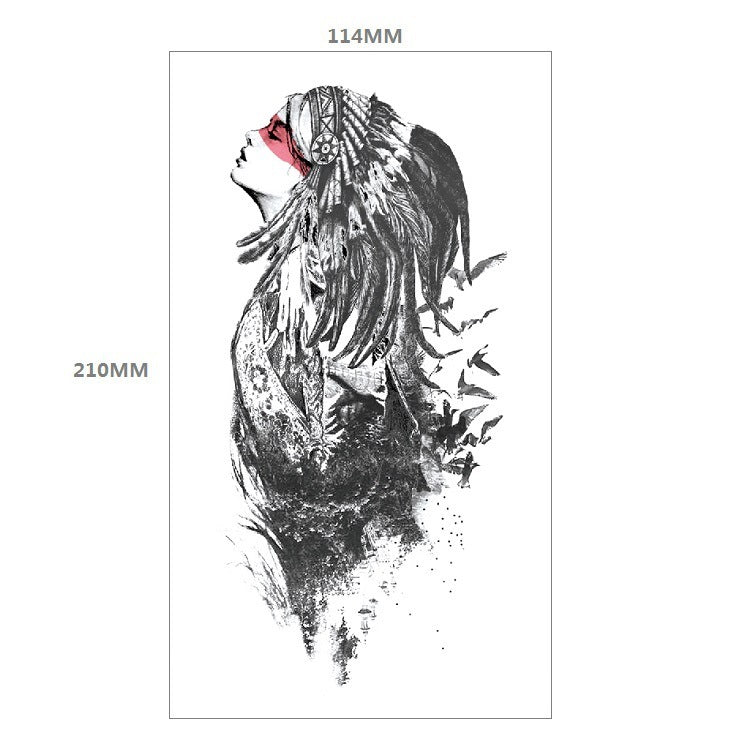 Animal Pattern Tiger Lion Half Arm Water Transfer Imitation Tattoo e6754d07 f961 4abc 91fd 773b553fb13a