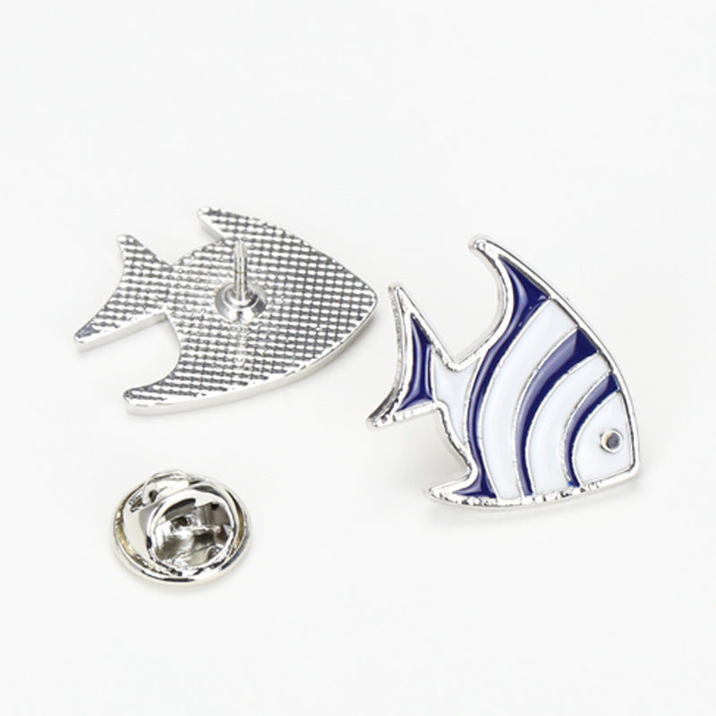 Cartoon Whale Tropical Fish Brooch Ornament Student Coat Hat Cute Brooch Collar Pin e6bae279 54a5 4c24 9f56 36f8f022ed05