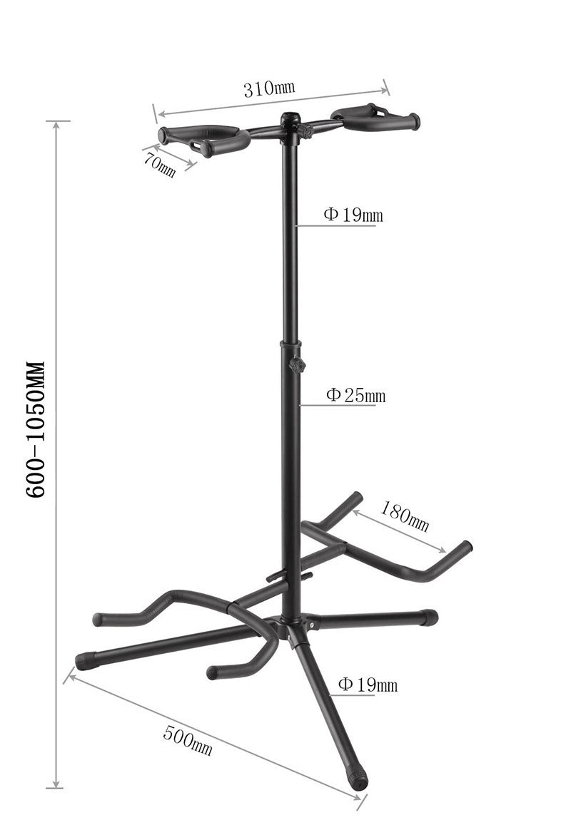 Vertical Double-headed Adjustable Guitar Stand e6bccb21 c3b1 4c1f b7a9 64ad5d8f982a