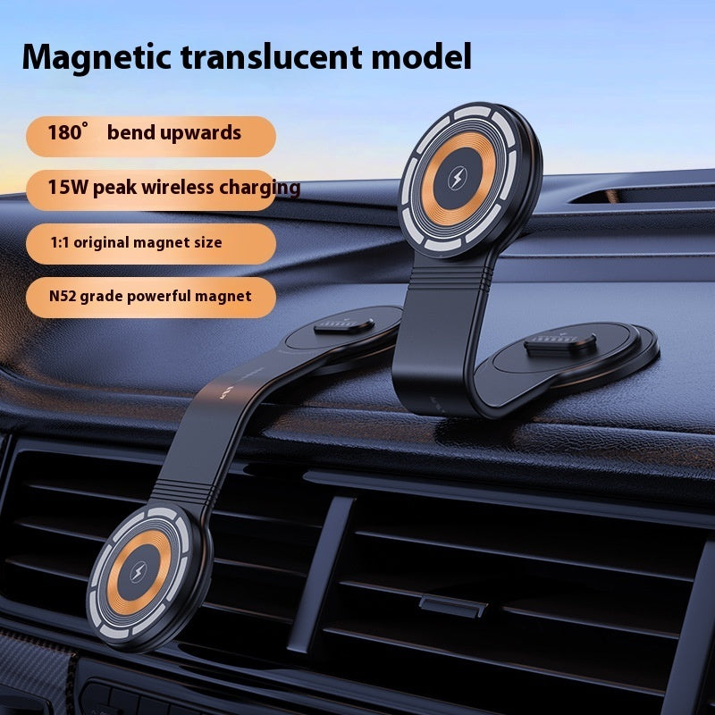 Large Screen Dashboard Bending Magnetic Suction Wireless Charger On-board Bracket - 图片 10