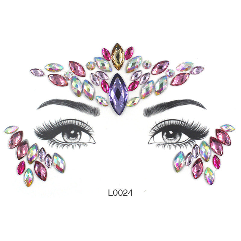 Women's Fashion Party Decoration Face Stickers e7bc178c a2f1 446c b078 a0ecd20b7b4c