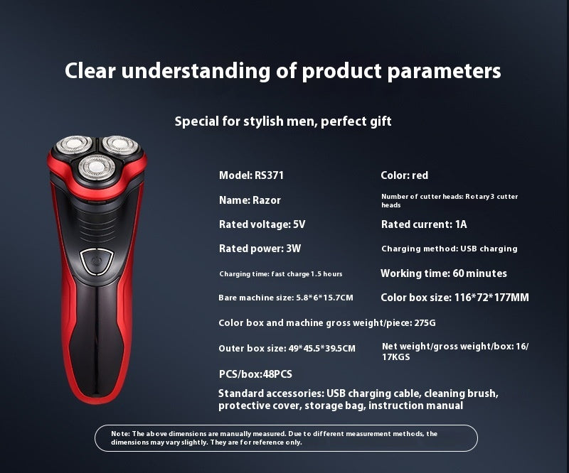 Electric Shaver Men's Rechargeable Shaver e8728e52 468b 4fe7 96a4 4a2f90d77c6b