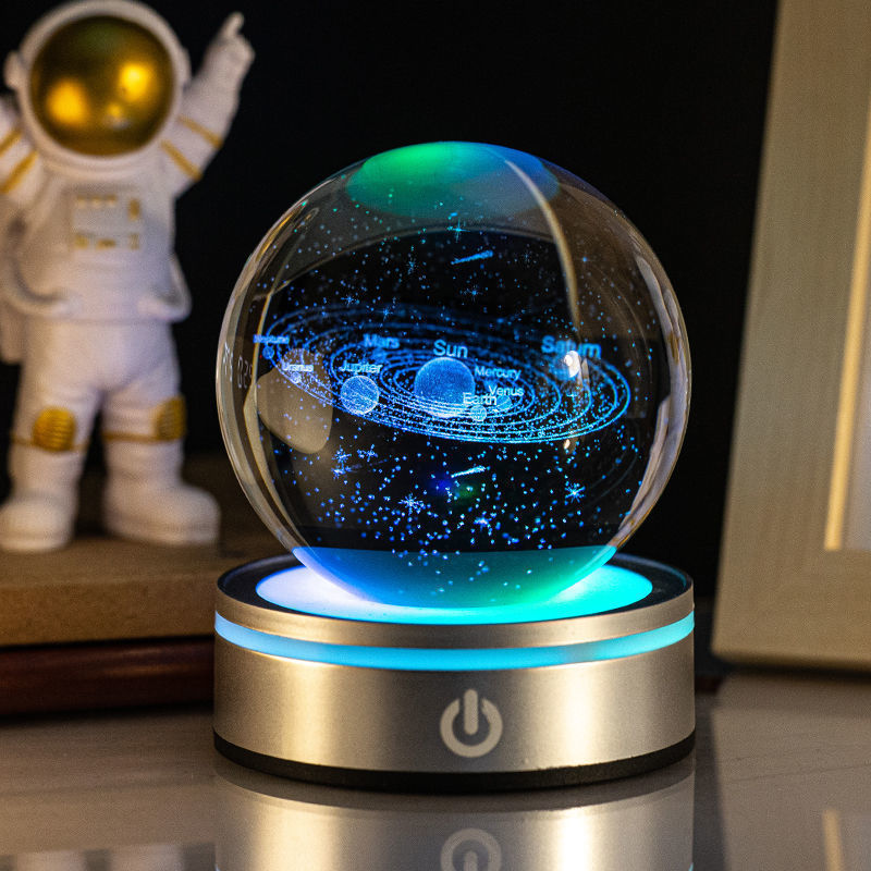Creative 3D Inner Carving Luminous Crystal Ball Colorful Gradient Small Night Lamp Home Decorations Gifts Selection e9be72f0