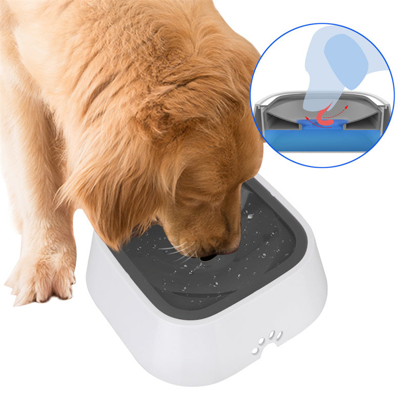 1.5L Cat Dog Water Bowl Carried Floating Bowl Anti-Overflow Slow Water Feeder Dispenser Pet Fountain ABS&PP Dog Supplies - HD Wireless Product #4