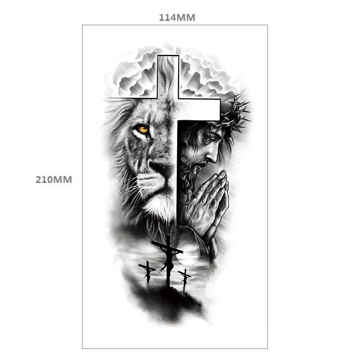 Animal Pattern Tiger Lion Half Arm Water Transfer Imitation Tattoo ea2ecee8 d2f5 4293 bb1f 997be509f24f