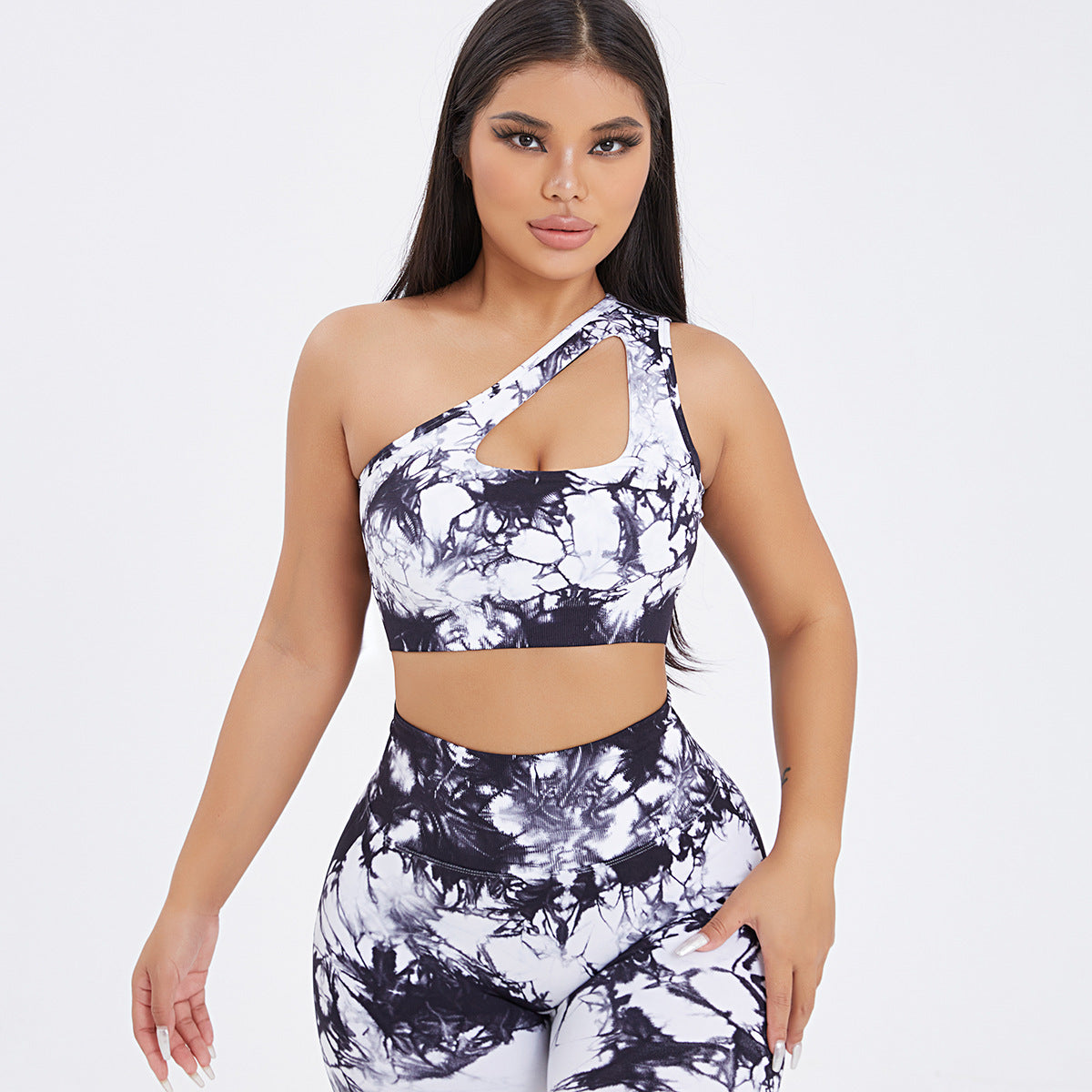 Women's One-shoulder Seamless Tie-dye Yoga Clothes Fitness Suit ea4844a9 5ca6 408f aa5a f5a62c558bad