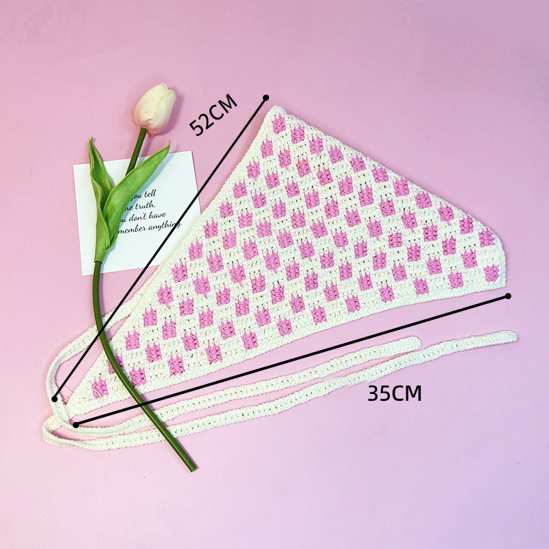 All-matching Triangular Binder Knitted Hair Band ea57d692 99a1 4d39 86c5 2100d6c1561b