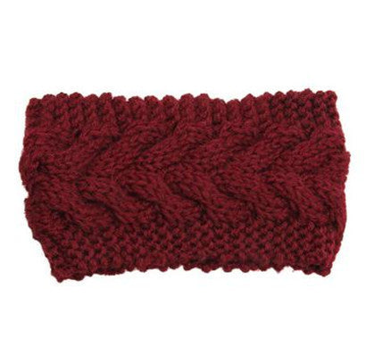 Women's Twist Needle Knitting Female Warm Crochet Wool Headband eacd458f c870 4337 a87b 2b97650807f4