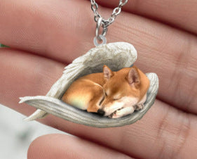 New Unique Dogs And Cats Sleeping Angel Pendant Car Key Ring eb141b55 067e 4c8d 9dc2 a4cba49cece7