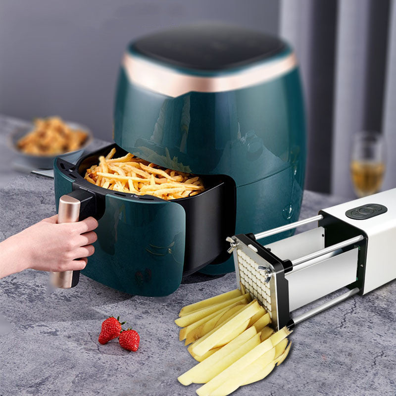 Kitchen Gadget Electric French Fry Cutter With Blades Stainless Steel Vegetable Potato Carrot For Commercial Household eb2dec