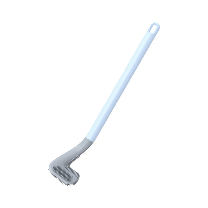 Golf Toilet Brush Wall-Mounted Cleaning Tools Silicone Flexible Bristles Brush Bathroom WC Accessories Cleaning Brush Tools e