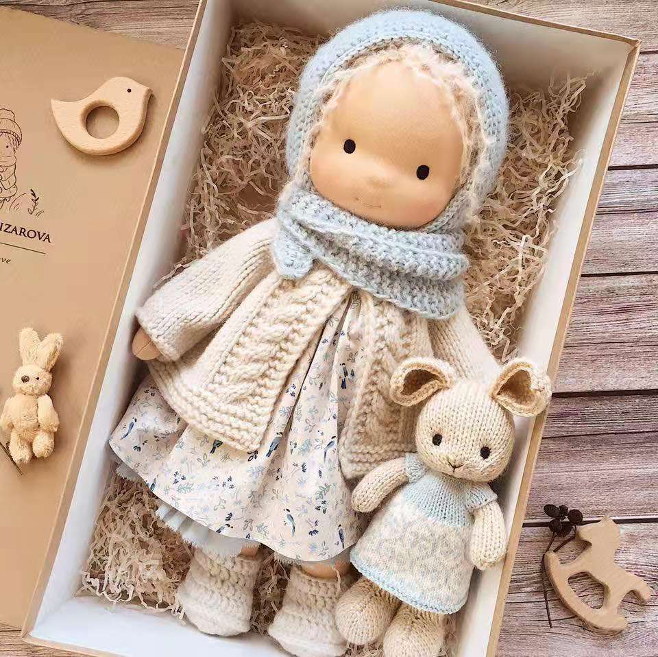 Handmade Plush Doll Golden Curly Girl Finished Product ec6b8b93 c6f3 40f4 a102 c74e9640c920