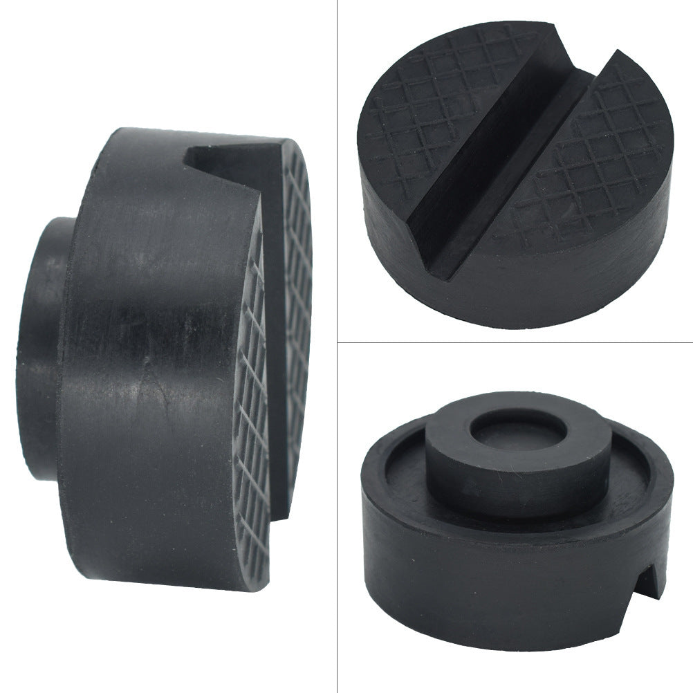 Black Rubber Pad Slotted Floor Jack Pad Frame Rail Adapter ec6d6b84 0aa8 4ca9 853b 1292b4c8c177
