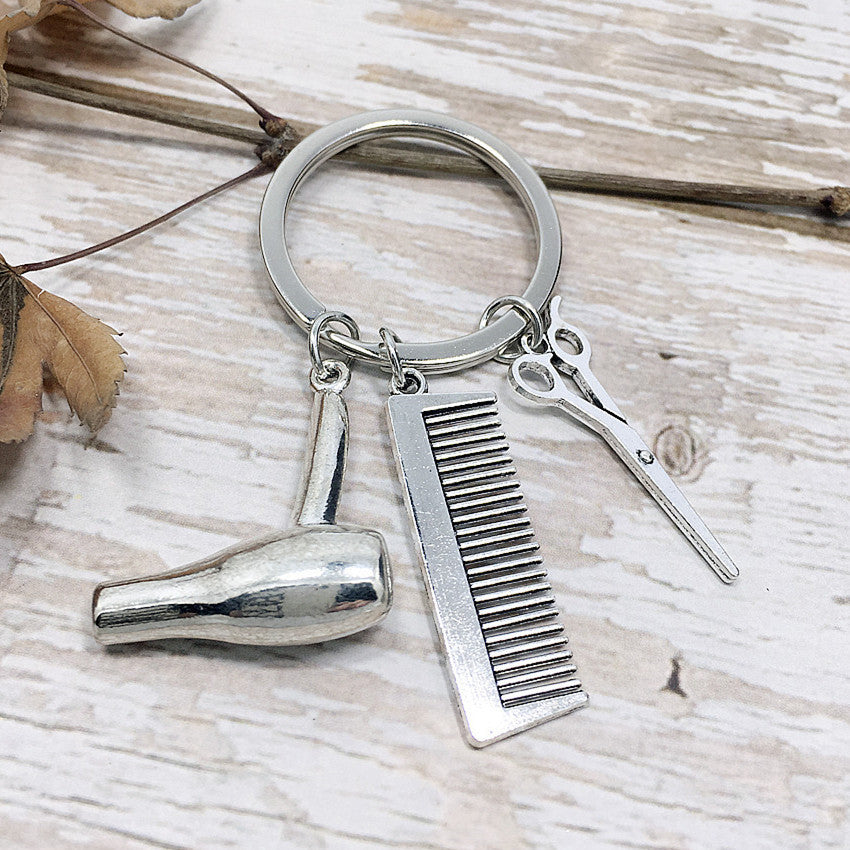 Hairdresser Stylist Trendy Hairstylist Keychain eccc35ad 3ed7 420e 9aad ee484435aba5