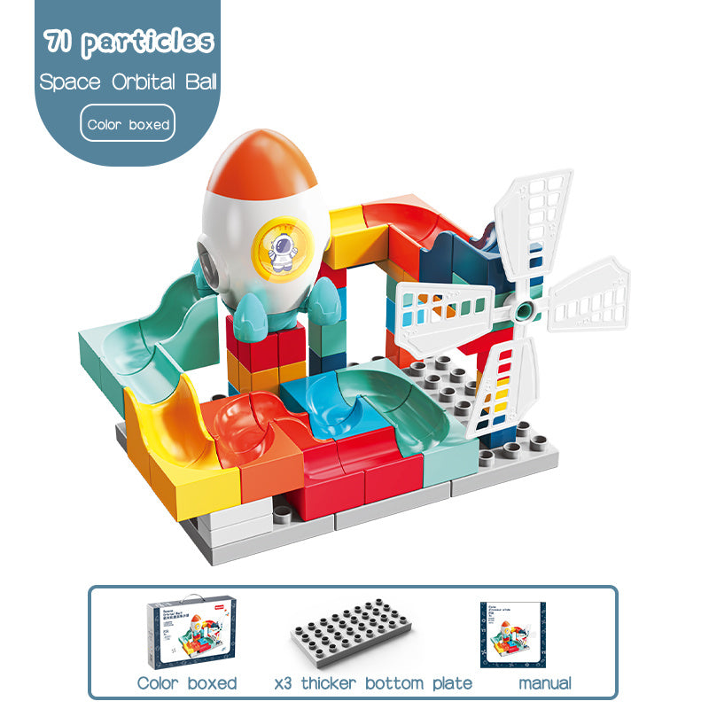 Aerospace Orbital 71 Large Particle Children's Slide Assembled Building Blocks ed5d07fc 27d5 4a4e b810 e34ac71e7bde