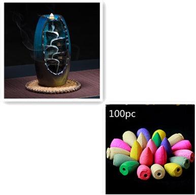 Multi-layers Ceramic Back flow Incense Burner ed6f5d08 88d9 44ee 848f 8d3edc7b022b