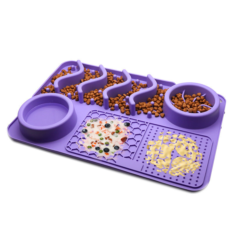 Dog Silicone Licking Pad Pet Licking Mat Silicone Smelling Mat Multifunctional Food Bowl Pets Supplies ed87124b 76b9 4fb5 a93