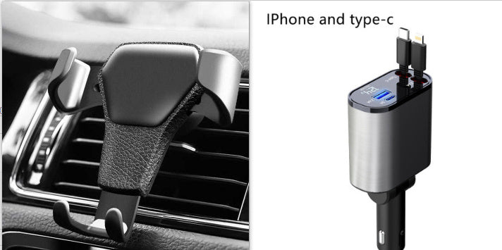 Metal Car Charger 100W Super Fast Charging Car Cigarette Lighter USB And TYPE-C Adapter eda7b6c8 6d64 4b73 862f 42a114b193c7