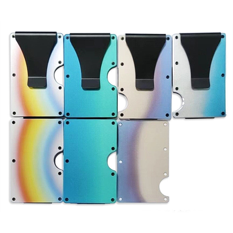 Gradient Color Metal Clamp Ultra-thin Aluminum Alloy Card Package edb1ce90 89c8 403c a17a 349df44c22eb