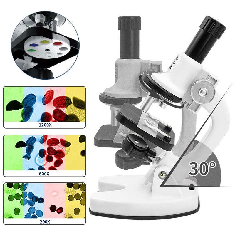 High Definition 1200x Microscope Toy Set Primary School Biological Science Experiment edd22c6c 088b 4678 92fb df1ee1a9a6b4