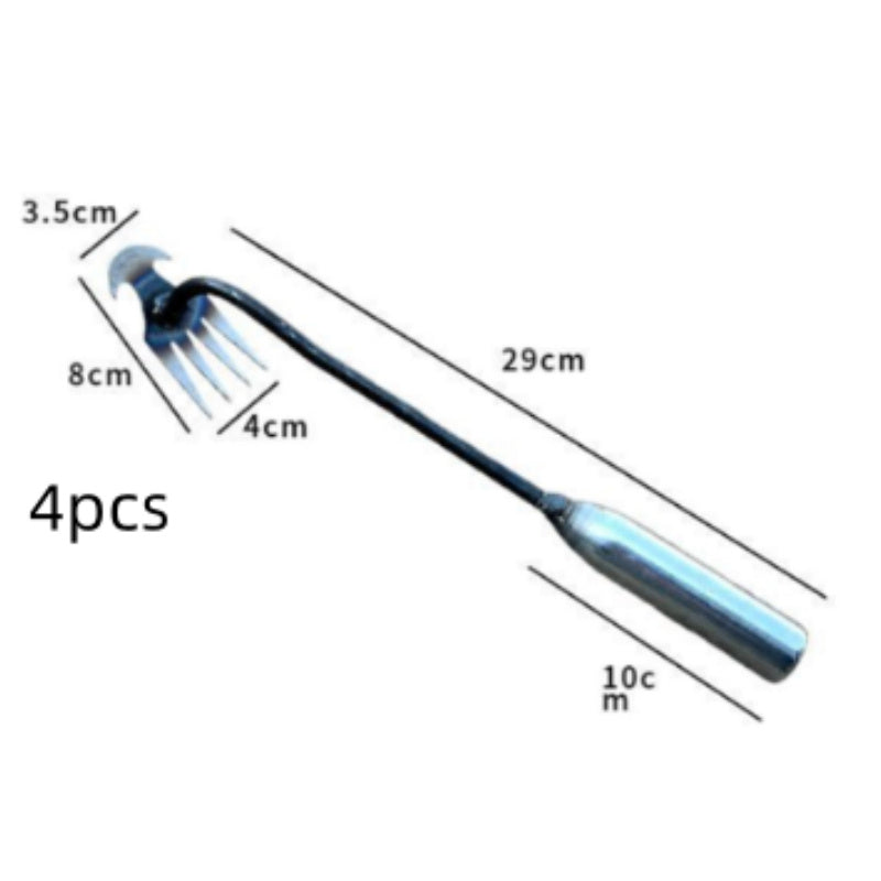 Manganese Steel Weeding Tool 4 Teeth Double Purpose Small Hoe edd2cb4d fe13 4f82 b0bb a4d4afcf4a4c