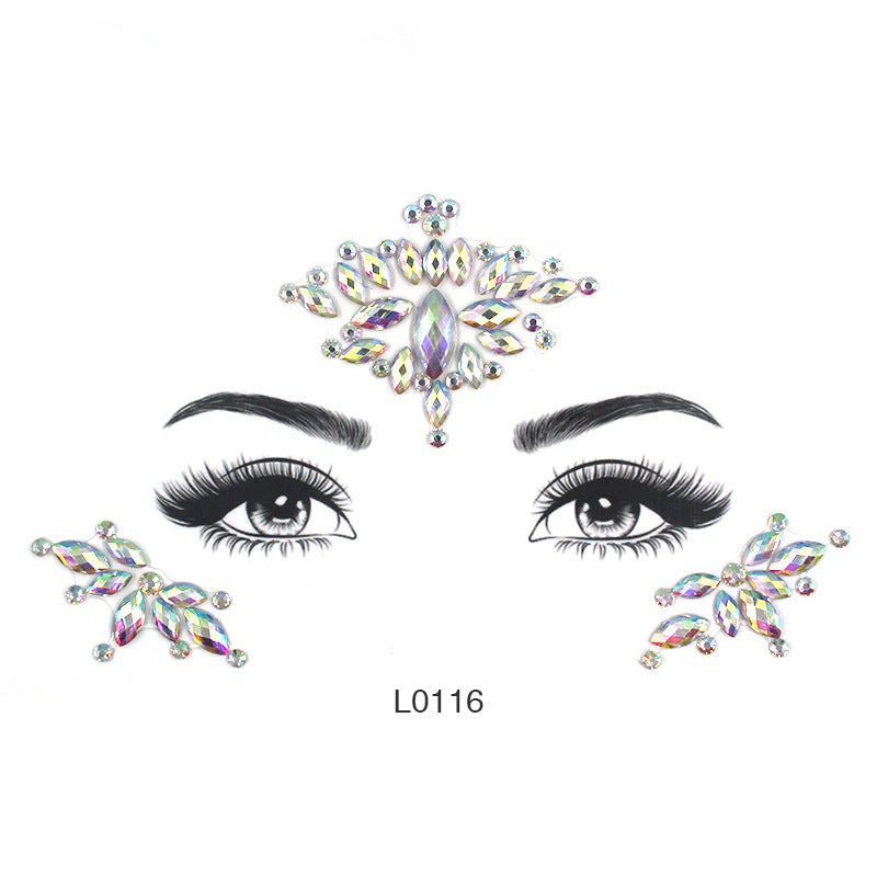 Women's Fashion Party Decoration Face Stickers eed3f3dc 85b7 461e a432 3e281ef8b32f