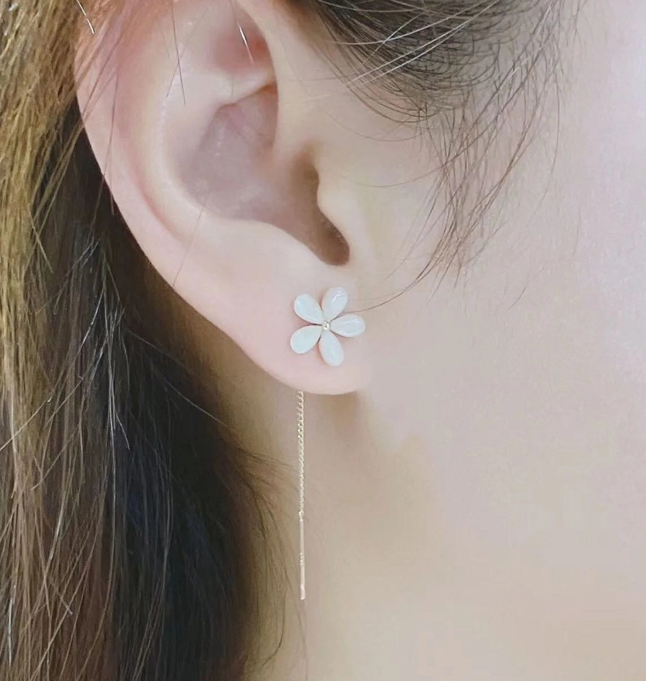 Flower Opal Silver Needle Earrings ef0584eb 0e98 44bf acf7 5b026738cc3b