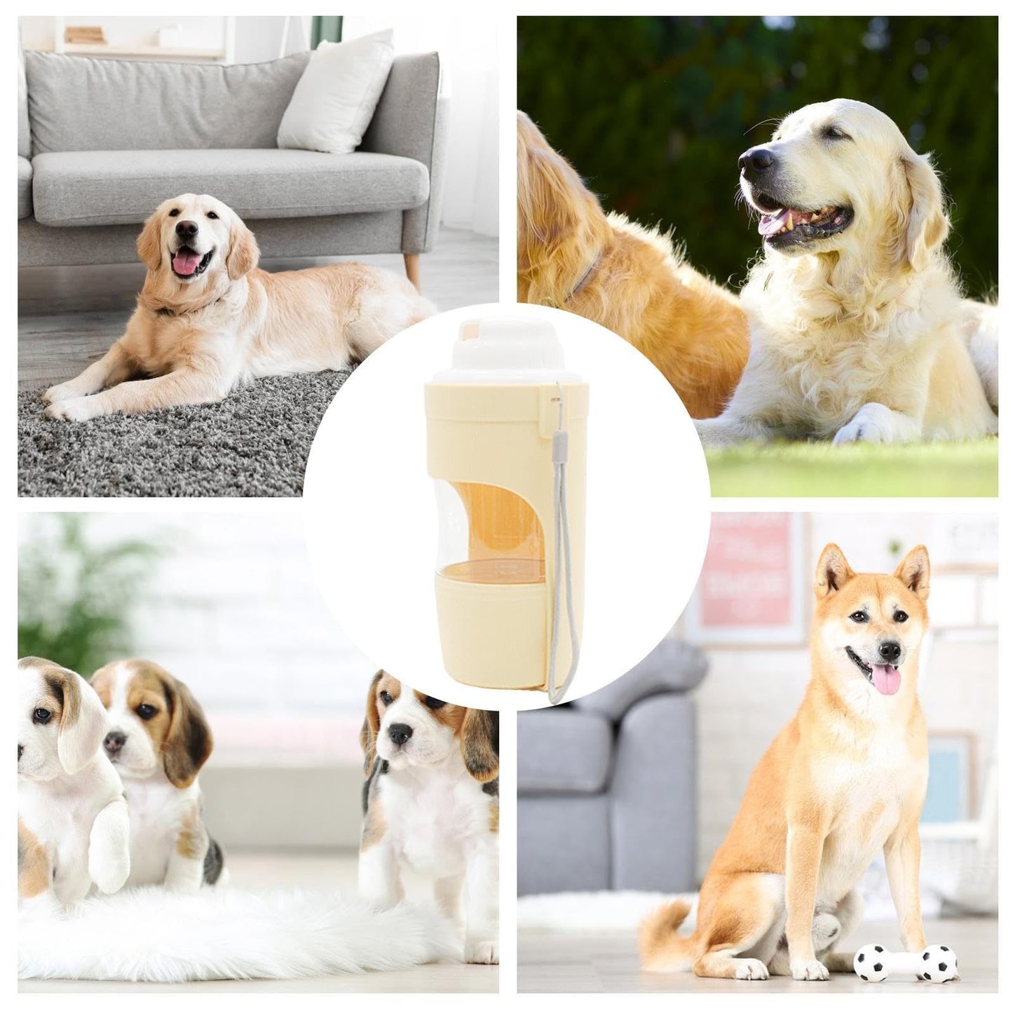 2 In 1 Travel Dog Water Bottle Pet Water Dispenser Feeder Drinking Feeder Dog Outing Water Feeder Pets Outdoor Portable Cup Pet Products - HD Wireless Product #7