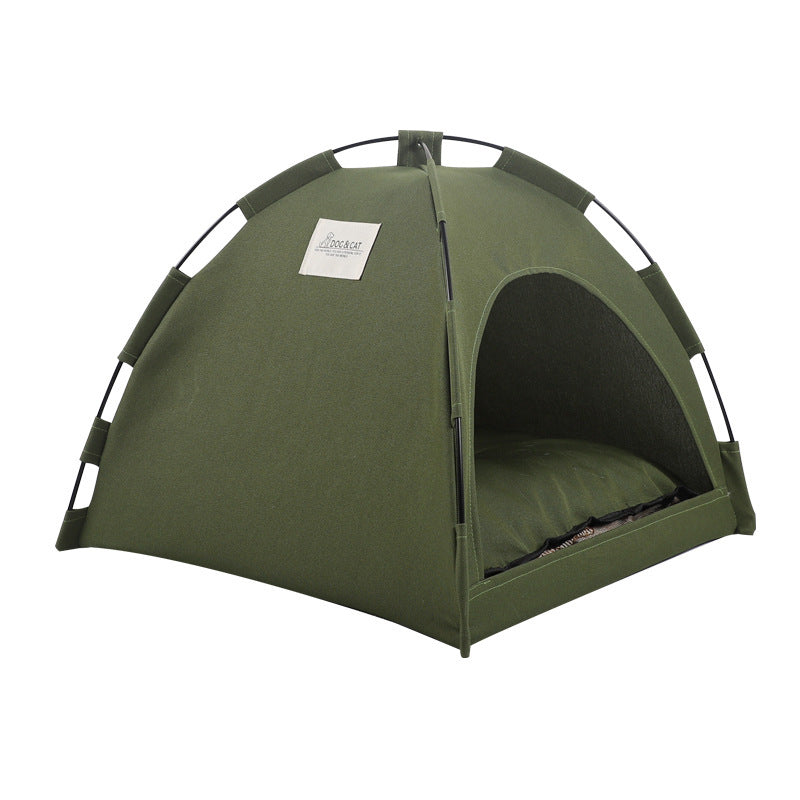 Cat Tent Cooling Mat Dog House Pet Sofa Camping Dog Bed With Cushion For Dog Kennel Indoor Cat Nest Cat Bed Pets Products f0