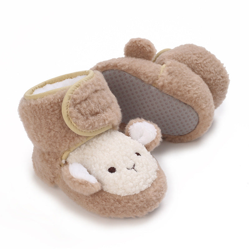 0-12 Months Old Male And Female Baby Thickened Non-slip Cartoon Cotton Shoes - HD Wireless Product #7