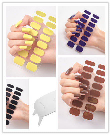 Waterproof and Long Lasting Nail Stickers Letter Color Nail Stickers Full Stickers f0520ee6 73c2 4e9c 88d1 637adc2ba5a3