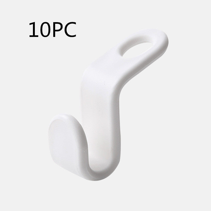 Plastic Closet Stack Hanger Rack Multi-function Wardrobe Space-saving Hanger Hook Coat Hook Bedroom Storage Wardrobe Organize