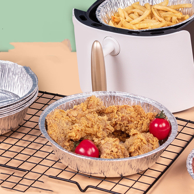 Non-stick Aluminum Foil Liners Air Fryer Disposable Paper Liner Oil-proof Steaming Basket Kitchen Tool BBQ Drip Pan Tray f103