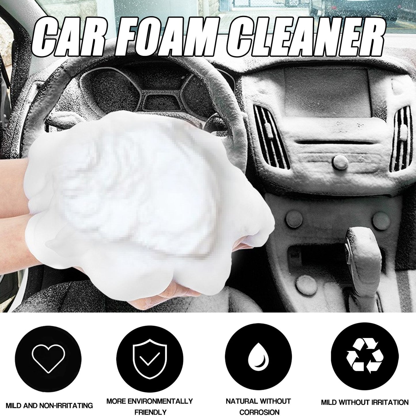 Car Interior Wash-free Decontamination Foamed Cleaner f111f950 241a 4c0e 9f99 85fdc06b3618