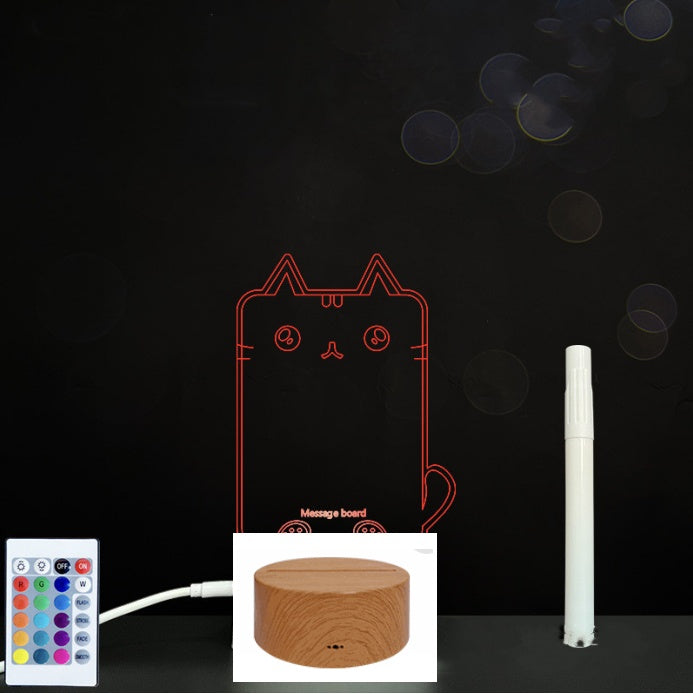 3D Acrylic Board Handwriting Message Board LED Light - HD Wireless Product #51