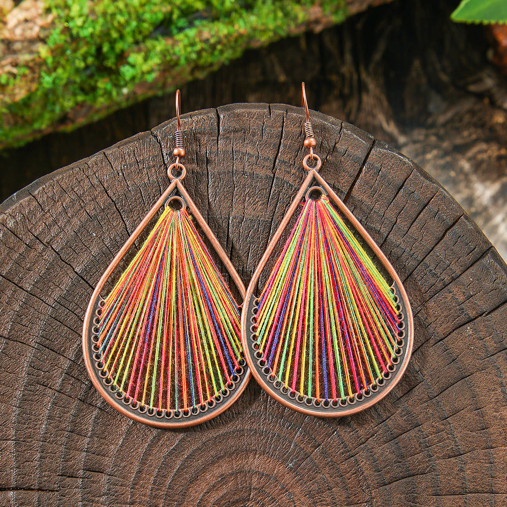 Vintage Bohemian Style Hand-woven Tassel Earrings f1297dbe 482f 435b 96f2 122db626a6c5